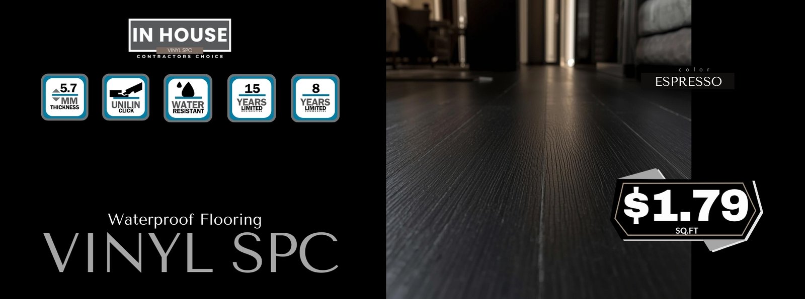 Vinyl Spc Espresso