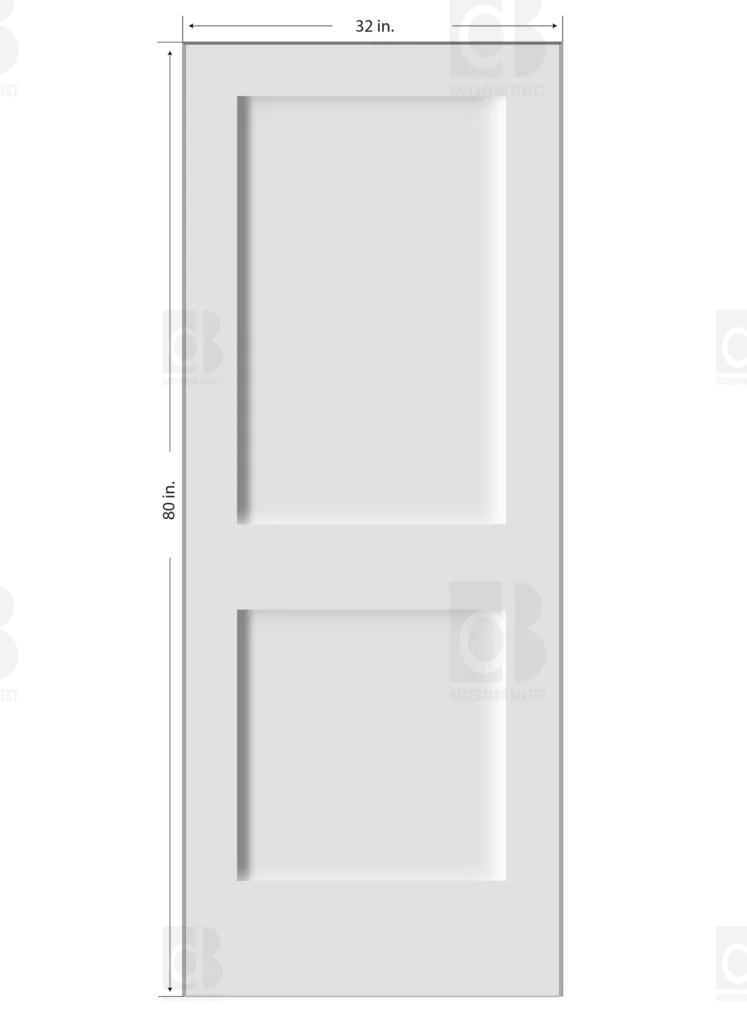 Shaker 2P Primed Composite Solid Core Interior Door Slab - Image 5