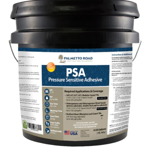 Palmetto Road Pressure Sensitive Vinyl Adhesive 4 Gallons