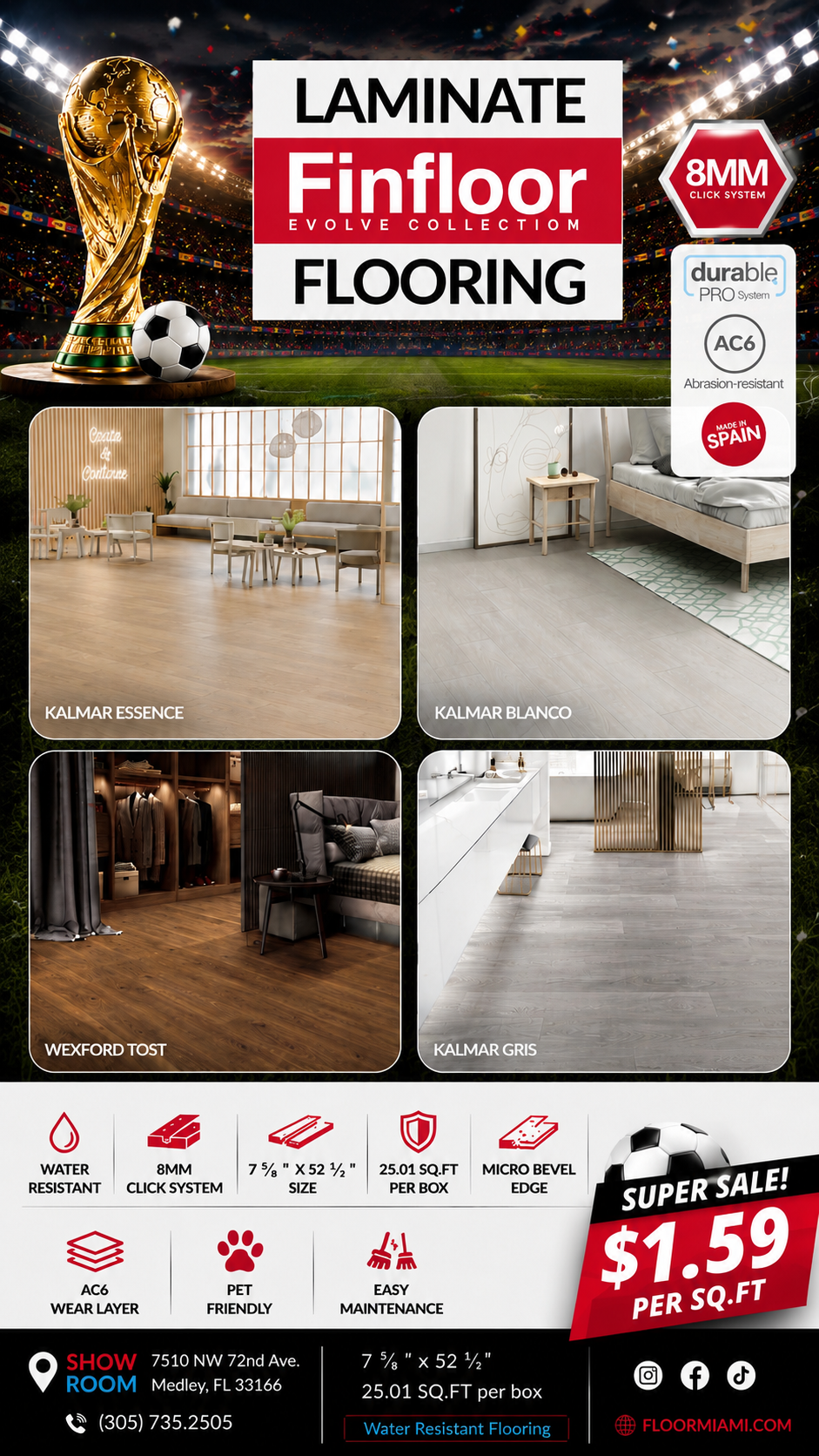 Vert Laminado Finfloor 8MM