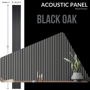 Laminwall |Acoustic Wall Panel | MDF Core | Wood Veneer | Black Oak