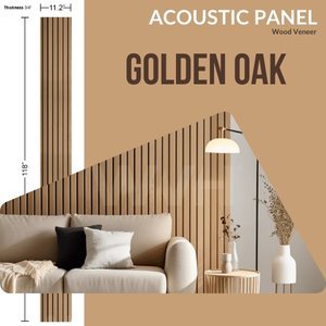 Laminwall | Acoustic Wall Panel | MDF Core | Wood Veneer | Golden Oak