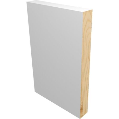 Baseboard Square Pine Primed  7-1/4 in x 21/32 in x 16 ft.